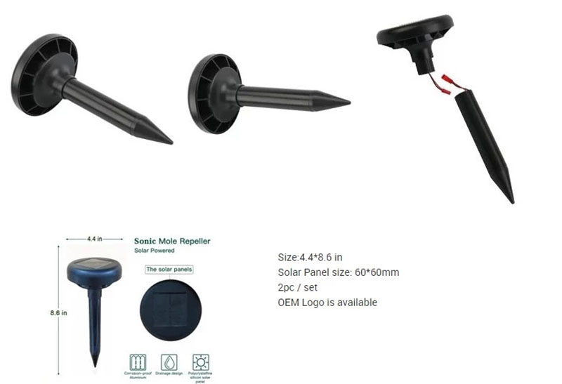 2018. Novi proizvod solarni mol Repelent Sonic Mouse Repeller Ultrasonic Repeller za ultrazvučni miš za Farm Traveland5