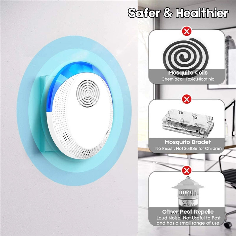 ឆ្នាំ 2020 Amazon លក់ដាច់បំផុតដែលបានដំឡើងកំណែ Ultrasonic Plug Repeller Plug Reject, Electric Pest Control, Bug Mouse Repellent6