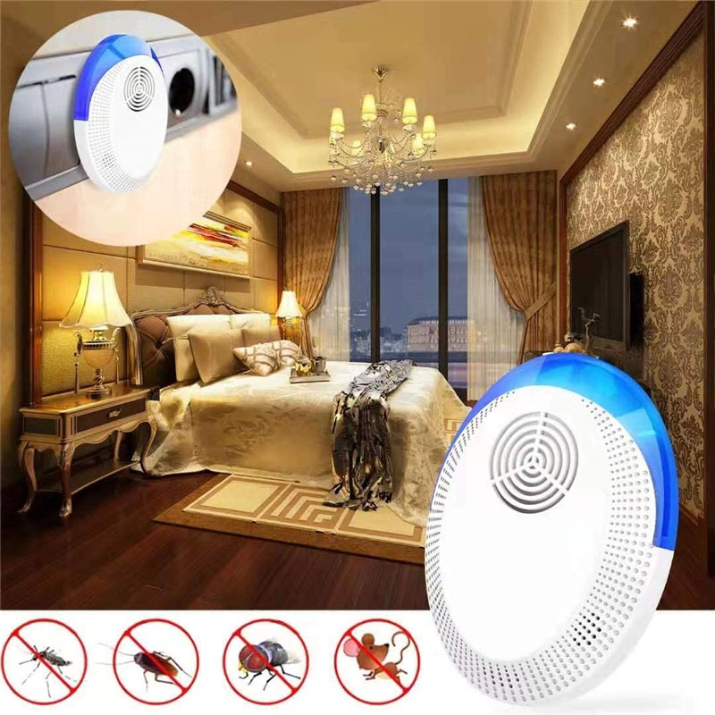 2020 ក្រុមហ៊ុន Amazon លក់ដាច់បំផុតដែលបានអាប់ដេតកម្មវិធីចាក់ថ្នាំសំលាប់សត្វល្អិត Ultrasonic Plug Reject, Electric Pest Control, Bug Mouse Repellent9