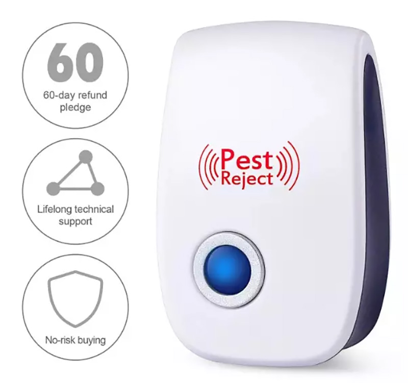 6 Pack Electronic Pest Repellent Wholesale Pest Reject Control Indoor Ultrasonic Repellent With Blue Light Pest Plug In6